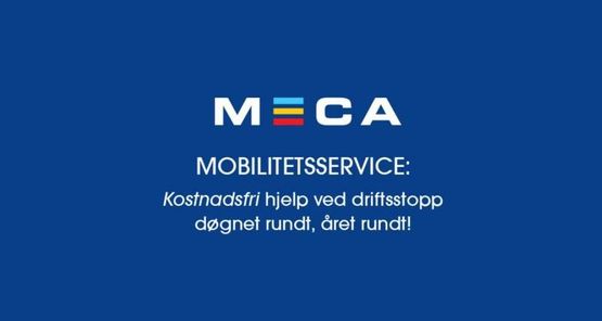 Meca logo og sertifiseringsbevis